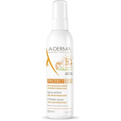 A-Derma PROTECT Sprej pro děti s fluidní texturou pro snadné nanášení SPF50+ 200 ml – Zbozi.Blesk.cz