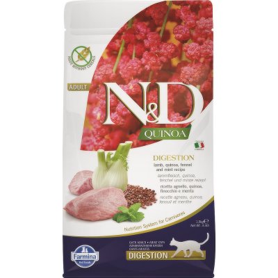 N&D GF Quinoa CAT Digestion Lamb & Fennel 5 kg – Zbozi.Blesk.cz