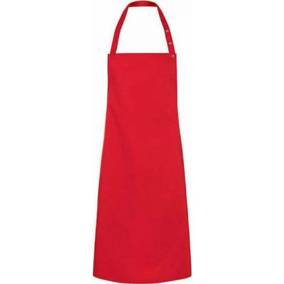 Karlowsky Zástěra Santorini s nastavitelným páskem laclu s druky 215 g/m červená klasická 75x95 cm KY072 – Hledejceny.cz