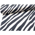 Mirtex Plátno DOMESTIK 145/27262-2 Zebra šíře 220cm Zbytková metráž – Zboží Mobilmania