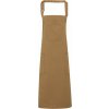 Zástěra Premier Workwear Bavlněná Chino pracovní zástěra se středovou kapsou Khaki 72x86cm PW132