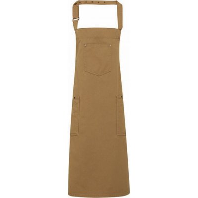 Premier Workwear Bavlněná Chino pracovní zástěra se středovou kapsou Khaki 72x86cm PW132 – Hledejceny.cz