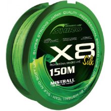 SHIRO šňůra X8 zelená 150m 0,41mm 44,6kg