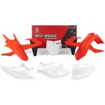 Rtech sada plastů KTM OEM barvy -bílo- 5 dílů včetně levého krytu vzduch filtru oranžovo černá