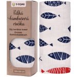 T-tomi Bio velká bambusová osuška fish / ryby – Sleviste.cz