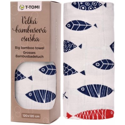 T-tomi Bio velká bambusová osuška fish / ryby – Hledejceny.cz