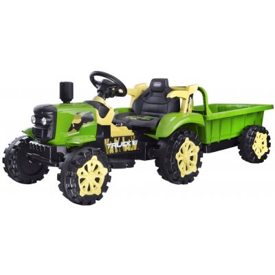 Joko elektrický traktor Rumcajs s přívěsem zelená