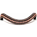 Blingyourhorse Třpytivá čelenka na uzdečku ROSE GOLD & černá Hnědá – Hledejceny.cz