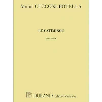 Editions Durand Noty pro housle Le Catiminou