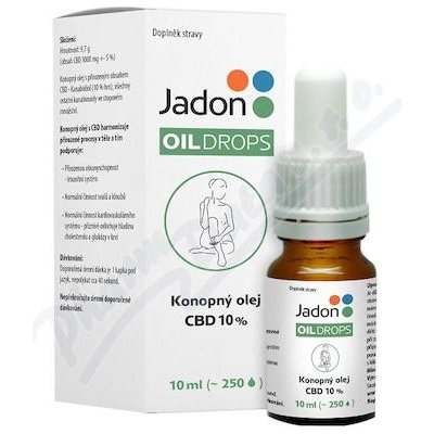 Jadon Oil Drops konopný olej CBD 10% 10ml