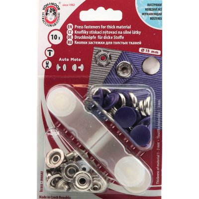 Kohinoor Druky kovové 15 mm, tmavě fialové – Hledejceny.cz