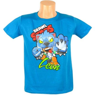 dětské tričko Brawl stars Leon modrá – Zboží Mobilmania