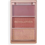 Makeup Revolution Blush Icon Palette paleta tvářenek Aura Points Rose 9,8 g – Zboží Dáma