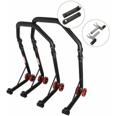 Sefis D18 moto stojan přední a zadní set - černý - trn / 2v1 – Hledejceny.cz