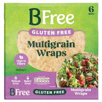 BFree Wraps bezlepkový vícezrnný multigrain 6 ks 252 g – Hledejceny.cz