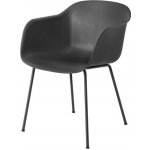 Muuto Fiber Armchair Tube Base černá – Zbozi.Blesk.cz