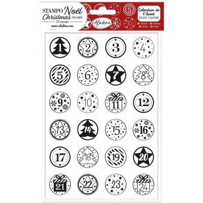 Aladine Pěnová razítka Adventní kalendář – Zboží Dáma
