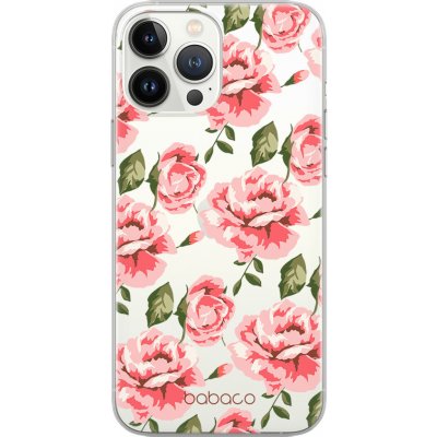 Babaco Ochranný kryt na iPhone 14 Pro MAX - Babaco, Flowers 013 Transparent – Zboží Mobilmania