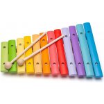 Bigjigs Xylofon 12 tónů celodřevěný barevný – Zboží Mobilmania