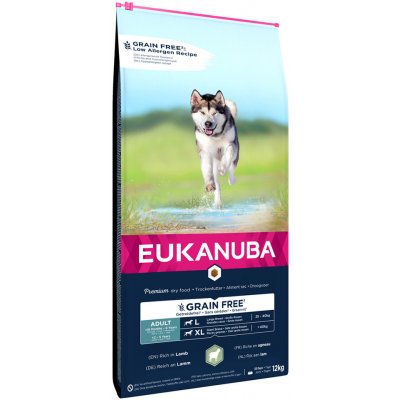 Eukanuba Grain Free L Adult Jehněčí 12 kg