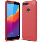 Pouzdro JustKing odolné s broušenou texturou Honor 7A - červené – Zboží Živě