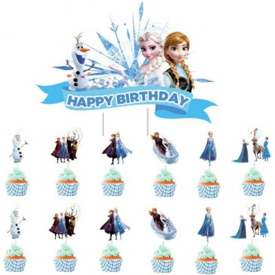 Zápich do dortu a muffinů 13ks Frozen Cakesicq – Zboží Mobilmania