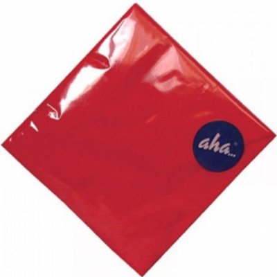 Aha papírové ubrousky jednobarevné červené syté 3V 20ks 33x33cm – Zboží Mobilmania