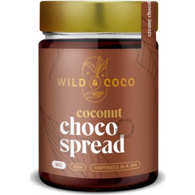 Wild&Coco BIO Kokosová pomazánka čokoládová 300 g – Zboží Mobilmania