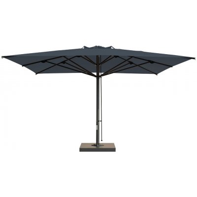 Slunečník SCOLARO Capri Dark 6 x 6 m tmavě šedá T9N bez volánu – Hledejceny.cz