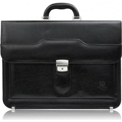 Paolo Peruzzi Pánská kožená aktovka Peruzzi do ruky a přes rameno černá – Hledejceny.cz