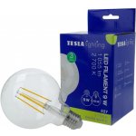 Tesla LED žárovka FILAMENT RETRO GLOBE, E27, 9W, 230V, 1055lm,25 000h, 2700K teplá bílá, 360st,čir – Hledejceny.cz
