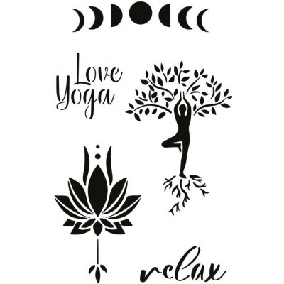 Optys Šablona jóga 20 x 30 cm – Zboží Mobilmania