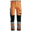 Pracovní oděv Snickers Workwear Kalhoty AllroundWork Stretch reflexní třída 2 oranžové