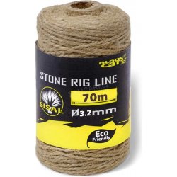 Black Ca Pletená Šňůra t Stone Rig Line 70m 3,2mm