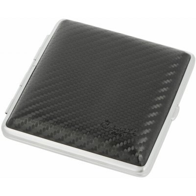 Caseti cigaretové pouzdro kožené carbon černé 20 cigaret – Zboží Dáma