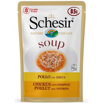 Schesir Soup kuřecí s dýní 6 x 85 g