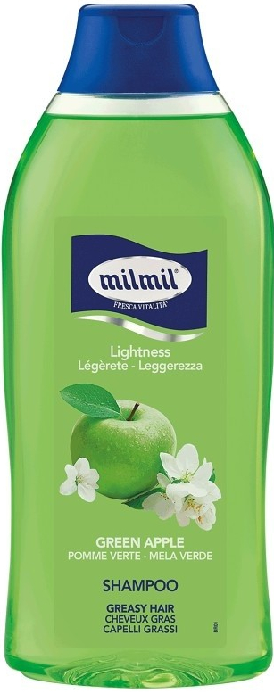 Mil Mil Green Apple šampon s vůní zeleného jablka pro mastné vlasy 750 ml