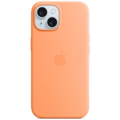 AppleMix Originální Apple iPhone 15 - MagSafe - silikonový - sorbetově oranžové