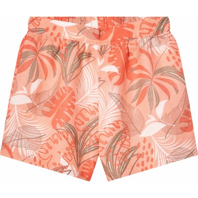 lupilu dívčí lněné šortky korálová/bílázelená – Zboží Dáma