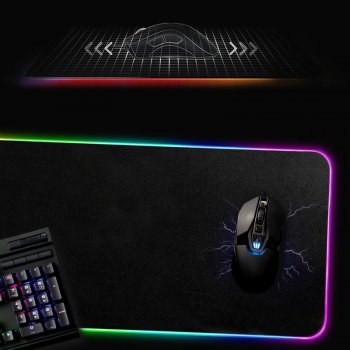 Herní podložka pod myš a klávesnice pro hráče RGB LED velikost 30x80cm od  410 Kč - Heureka.cz