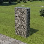 vidaXL Gabionová zeď s kryty z pozinkované oceli 50 x 20 x 100 cm – Hledejceny.cz