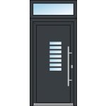 OknaDvereNaMiru.cz Vchodové dveře STYL 1405 + Nadsvětlík bílá 100 x 220 cm – Hledejceny.cz