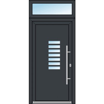 OknaDvereNaMiru.cz Vchodové dveře STYL 1405 + Nadsvětlík bílá 100 x 220 cm – Hledejceny.cz