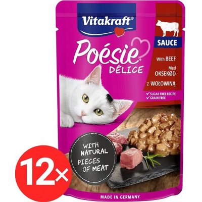 Vitakraft Cat Poésie Délice hovězí 12 x 85 g