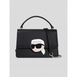 Karl Lagerfeld kožená kabelka černá 240W3084