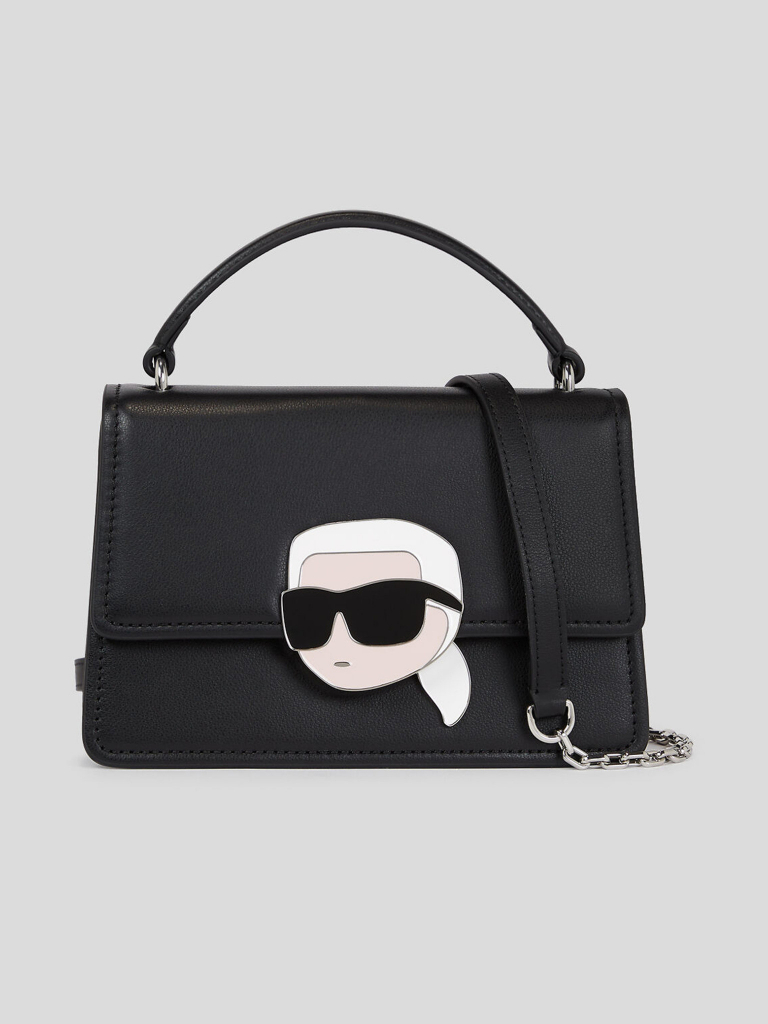 Karl Lagerfeld kožená kabelka černá 240W3084