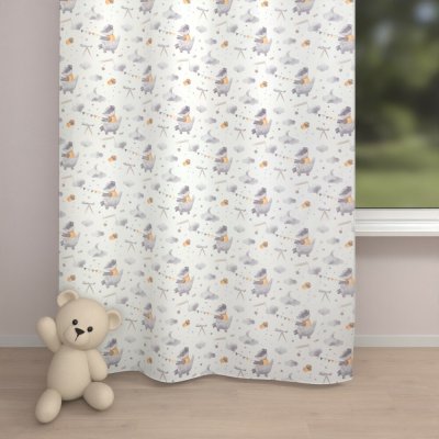 Biante Dětský bavlněný závěs Sandra SA-764 Jezevec na cestě k Měsíci 150x200 cm – Hledejceny.cz