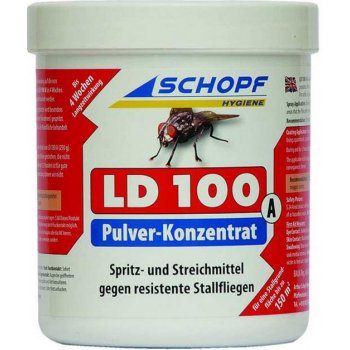 Schopf Hygiene LD 100 A práškový koncentrát k hubení much ve stáji 250 g červený