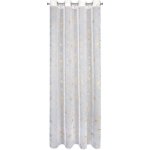 Záclona 140x250 Belle bílá zlatá připravená na očka Eurofirany – Zboží Mobilmania