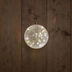 NIPEKO 9432242 Dekorativní vánoční LED baňka 2xAAA 15cm bílá – Hledejceny.cz